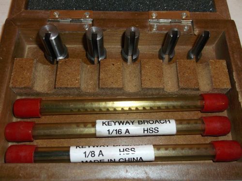 Nuline hss keyway broach set 1/16  1/8  3/32 for sale