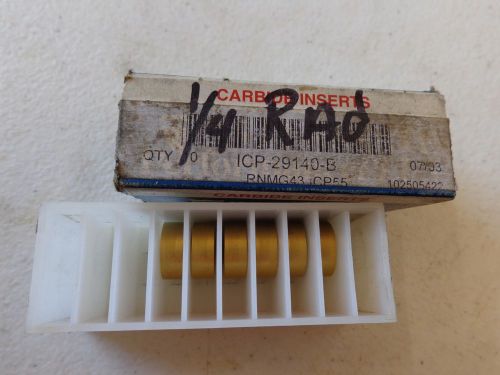 6 INTERSTATE CARBIDE INSERTS RNMG431 ICP55