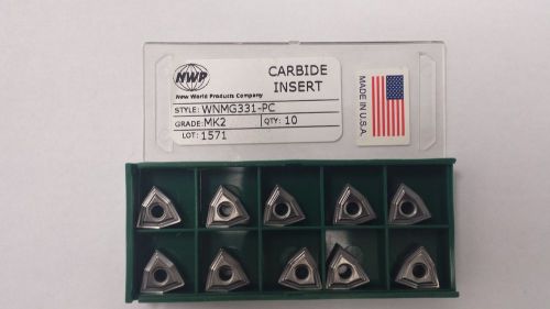 NEW WORLD PRODUCTS WNMG331-PC MK2 (C2 UNCOATED) TURNING CARBIDE INSERTS 10PCS