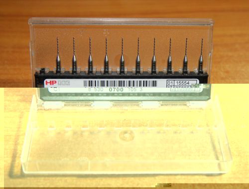 10 pcs brand new carbide micro drill bits 0.7mm cnc pcb dremel germany made for sale