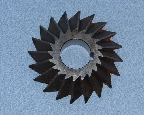 NIAGARA DOUBLE ANGLE MILLING CUTTER, 4&#034; X 1&#034; X 1 1/4&#034;, NOS, Metal