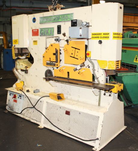 NICE 165 TON GEKA HYDRACROP MODEL 150-S HYDRAULIC IRONWORKER