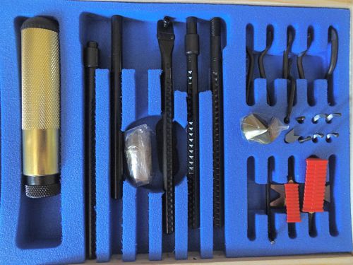 SHAVIV 28 Piece Deburring tool set W/ Hardwood Box Made In Israel - Brand New