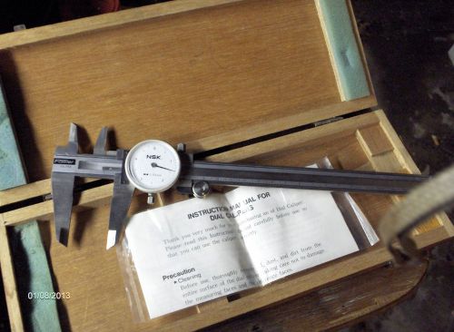 Fowler NSK 52-010-020 Dial Caliper Stainless Hardened Tool Machinist