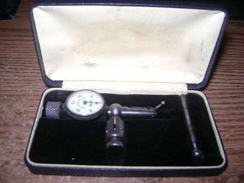 VINTAGE S.M. PEET CO. GEM DIAL INDICATOR IN CASE CLEVELAND OHIO