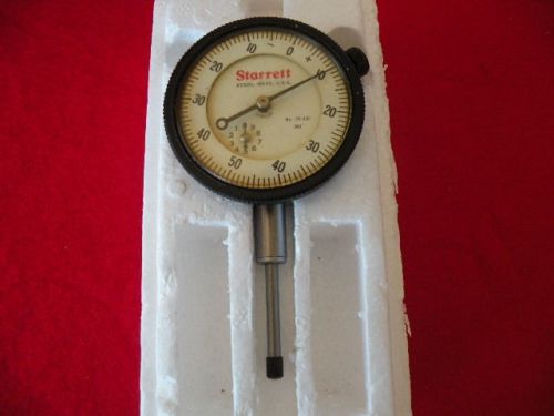 STARRETT DIAL INDICATOR 1.0&#034; TRAVEL, .001&#034;