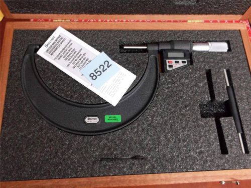 [A2] NEW STARRETT 733XFLZ-6 Electronic Micrometer, 5-6&#034;, 0.00005 Res