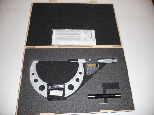 Mitutoyo 293-350-10 micrometer 4-5&#034;/101-127mm ip65 ratchet stop spc excel cond for sale