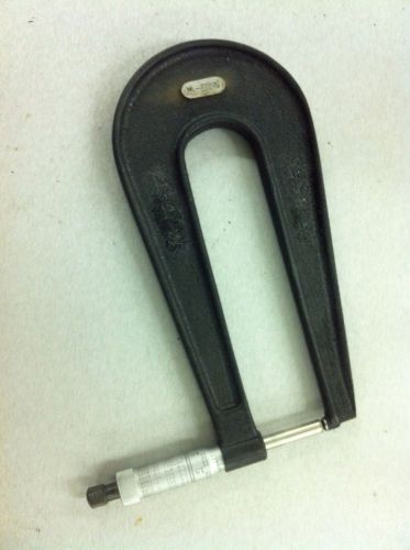 Starrett 0-1 Sheet Metal micrometer, Carbide Faced .001 Reading No. 222