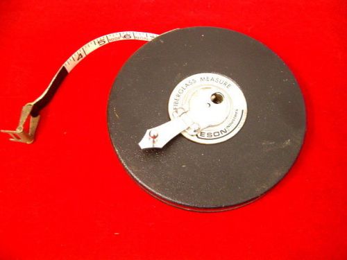 VINTAGE KESON 100&#039; INDUSTRIAL FIBERGLASS MEASURING TAPE MADE IN JAPAN