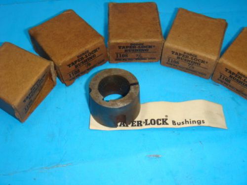 DODGE TAPER LOCK BUSHING, 1108, 7/8 INCH, ONE LOT OF 5, NEW IN BOX