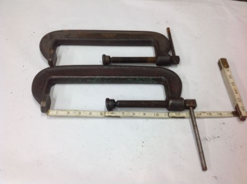 (2) armstrong 110  c-clamp short spindle  6&#034; to 10&#034; opening  used for sale