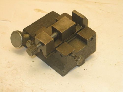 Jones &amp; Lamson comparator stage fixture &amp; 2 pcs. V-blocks