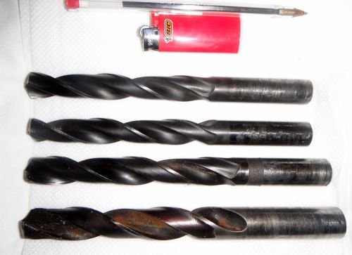 4 Very Large Drill Bits Woodworking LXD=175 mm X15 mm-195 mm X 20 mm