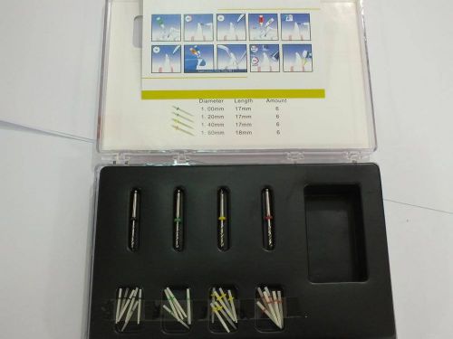 Dental  Endo Fibre Post  High Intensity with 4 Drills