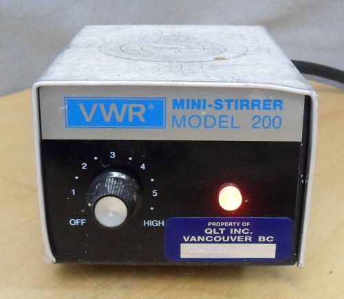 Vwr 200 mini stirrer magnetic stirrer cat. no. 58940-158 4&#034;x5.5&#034; pole mount for sale