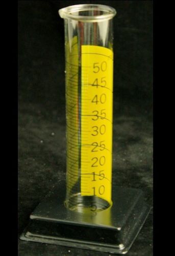 Economy Graduated Cylinder: 50ml Transparent Plastic-Pack of 2