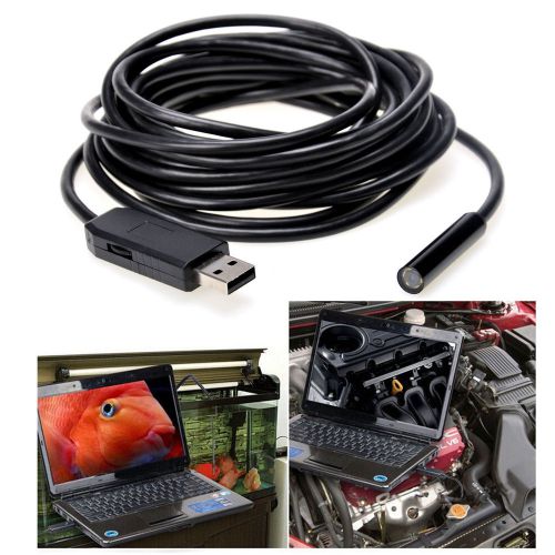 5m 2MP USB Digital Microscope Endoscope Loupe Circuit Board Inspection Tool