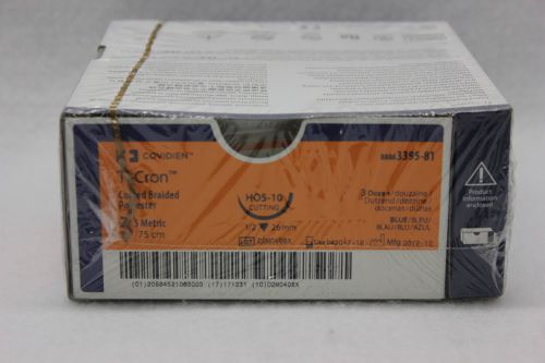 Covidien ref # 3395-81 ti-cron coated braided polyester 5 met. 75cm (box of 36) for sale