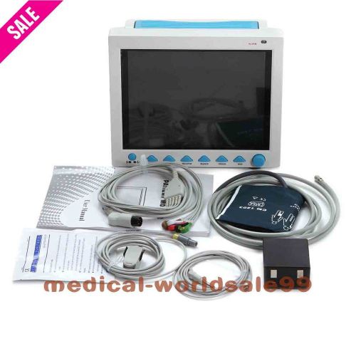 12&#034; icu ccu 6-parameter patient monitor nibp spo2 ecg temp resp pr with etco2 for sale