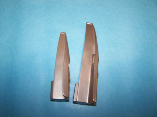 Qty 2 R&#039;Shaw Penlon 0 1 Laryngoscope Blades Help Orphans! DG*