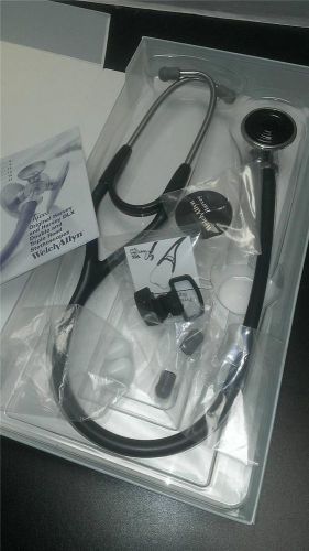 Welch allyn tycos elite double-head stethoscope 5079-122- black (l2) for sale