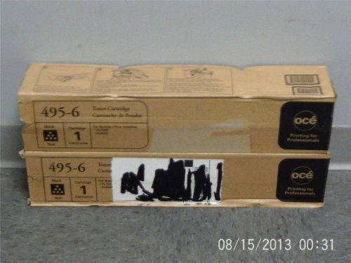 2 New Genuine Oce Black Toner Cartridges type 495-6