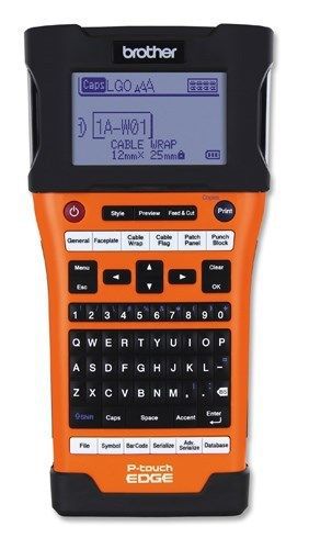 **new** brother pt-e500 label maker and shrink tube printer - includes case, etc for sale