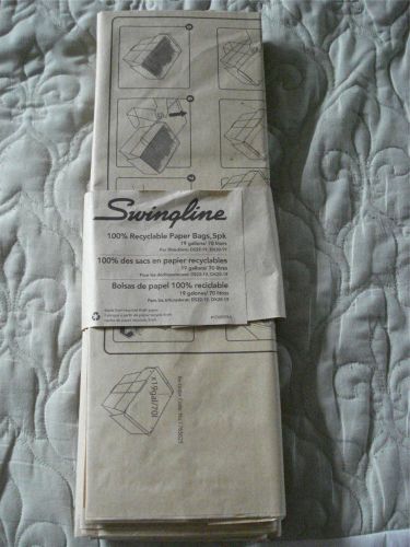 Package of 4 swingline  100% recyclable paper bags (19 gallons) for sale