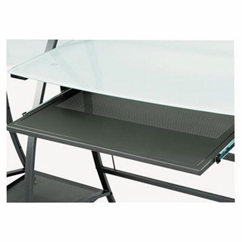 Safco Xpressions Keyboard Tray, Steel, 25w x 15-3/4d x 1-3/4h, Black (SAF1940BL)