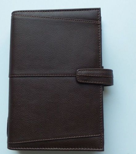 Filofax Aston Organizer Planner, Personal Size, Chocolate Brown Color rare