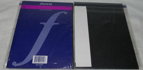 FILOFAX DESKFAX INDEX Grey Blank Refill Insert Organizer Agenda Diary