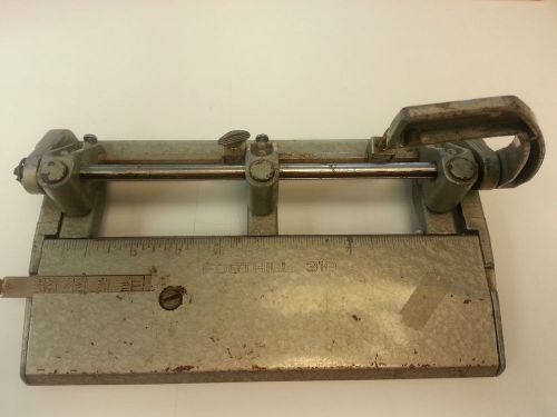 VINTAGE FOOTHILL 310 Lever Hole Punch GRAY ANTIQUE