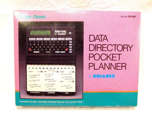 NEW Radio Shack EC-354 Electronic Organizer Data Directory BY Rolodex 65-863