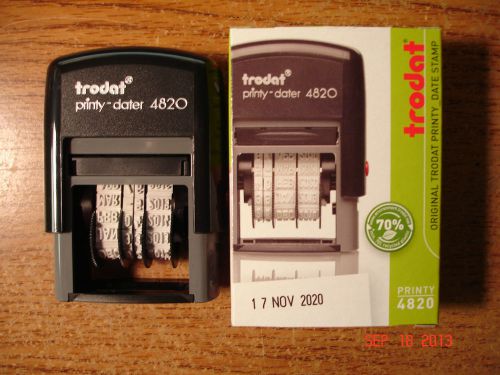 Trodat 4820 Self-Inking Printy Dater Black