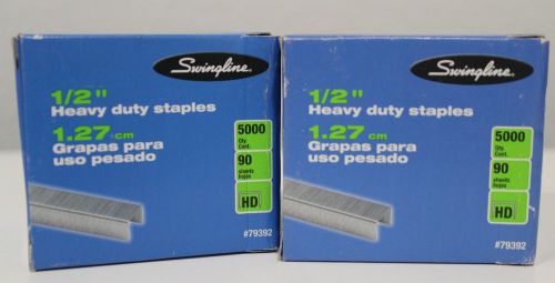 Swingline 1/2&#034; Heavy Duty Staples New 10,000 Staples ACCO + Free Shipping!!!