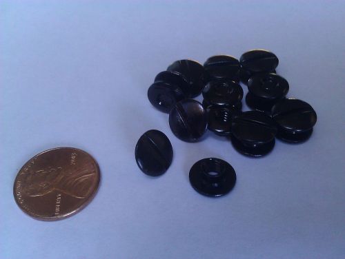 1/8&#034; Black Aluminum Chicago Screws 10 Sets