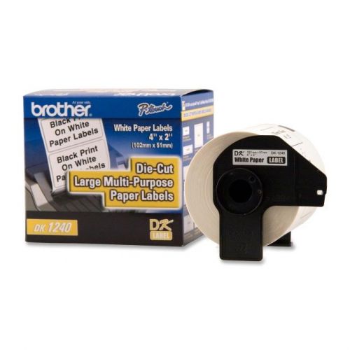 BROTHER DK1240 INTERNATIONAL 4&#034; X 2&#034; PAPER LABELS 600