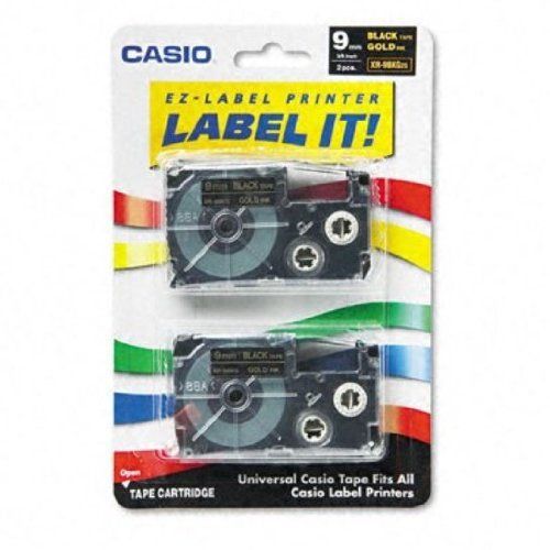 Casio Inc. XR9BKG2S Tape Cassette for Label Printer Brand New!