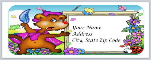 30 Cartoon Personalized Return Address Labels Buy 3 get 1 free (bo42)