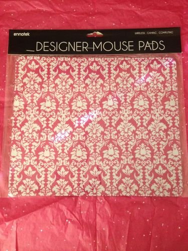 Designer Mouse Pad Ennotek Pink &amp; White