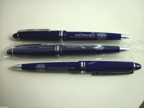 SET OF 3 VETERANS OF FORIEGN WAR INK PENS