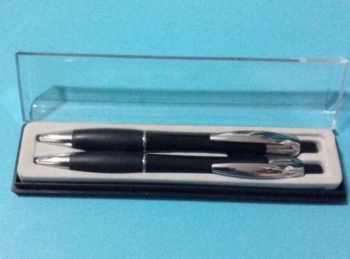 PEN &amp; PENCIL gift set Black &amp; Silver Color