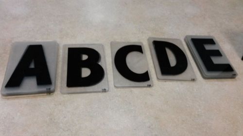 8inch Plastic Zip Letters