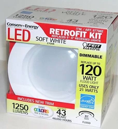 Feit 120W equivelant 1250 Lumens LED Retrofit KIT Dimmable