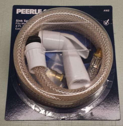 Peerless Kitchen Faucet Sink Spray Head w/ 4&#039; Hose White A162 *NEW*