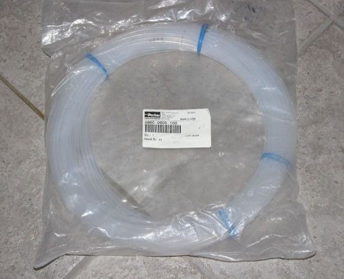 Roll of 100&#039; Parker Hannifin 4960-0805-100 Clear Rigid Tubing 1/4&#034; OD x 1/8&#034; ID