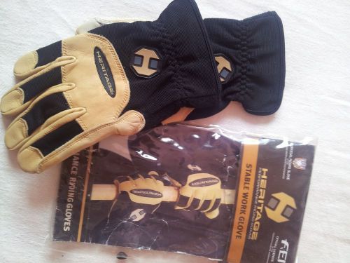 HERITAGE PERFORMANCE RIDING GLOVES  GENUINE GOATSKIN LEATHER SIZE 8