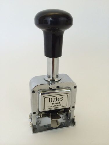 Bates Numbering Machine - 6 Wheels - 7 Movements (RNM6-7)