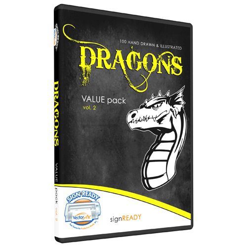 DRAGONS CLIPART-TSHIRT DESIGN SCREEN PRINTING IMAGES-VECTOR ART CD